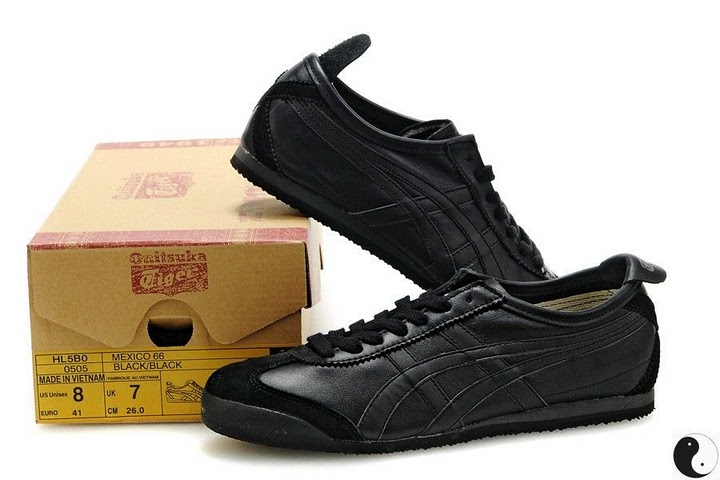 Onitsuka Tiger Mexico 66 All Black Shoes Onitsuka Tiger All Black Shoes