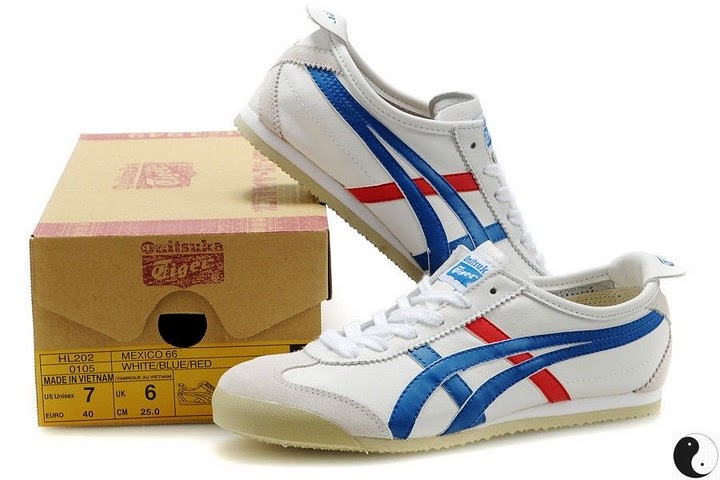 Onitsuka Tiger White Blue Red Mexico 66 Shoes Onitsuka Tiger White Blue Red Mexico 66 Shoes