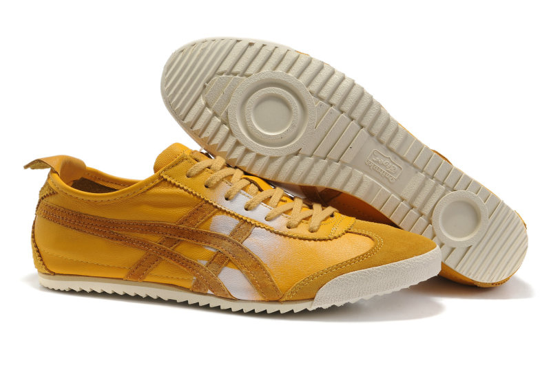 Army Yellow Onitsuka Tiger Deluxe Mexico 66 Shoes Onitsuka Tiger deluxe yellow